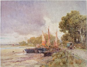 The Thames at Barnes by Oswald Garside
